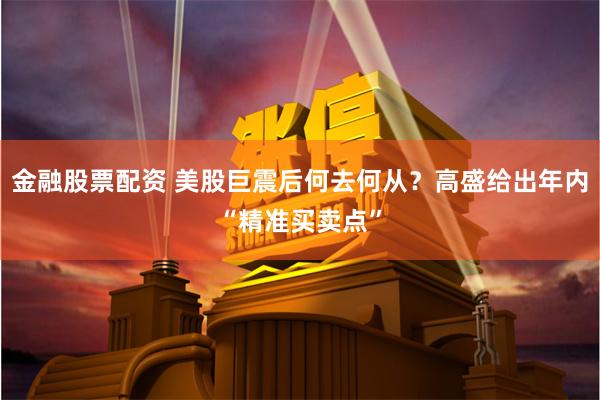 金融股票配资 美股巨震后何去何从？高盛给出年内“精准买卖点”